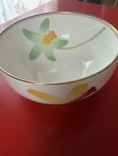 香蘭社 鉢 花柄 金彩 - メルカリ