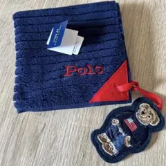 ポロベアハンカチ　チャーム付き