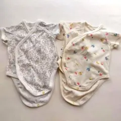UNIQLO 前開きボディスーツ ベビー　半袖　肌着　60cm