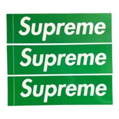 Supreme Box Logo ステッカー 緑3枚 24FW 新品
