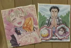 鬼滅の刃　イラスト複製ミニ色紙　柱稽古編　甘露寺蜜璃　悲鳴嶼行冥