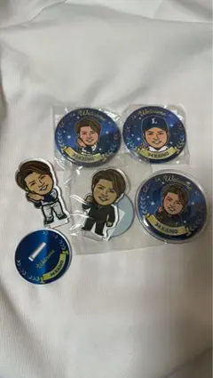 甲斐野央 缶バッジ アクスタ 5個セット