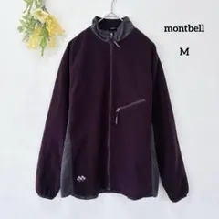 モンベル シャミース ライニングジャケット M パープル フリース アウトドア