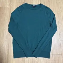 UNIQLO メリノクルーネックセーター　Sサイズ　グリーン