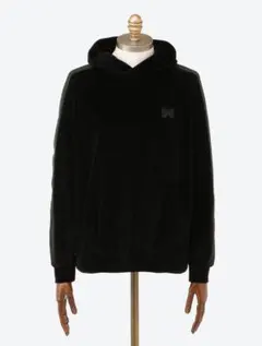 NEEDLES ニードルズ Track Hoody ブラック/オリーブ ベロアのサムネイル