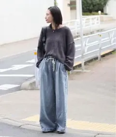 JOURNAL STANDARD 2025 イージーデニムワイドパンツ