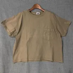 USA製 Goodwear ショート丈 ポケットTシャツ 無地 グッドウェアのサムネイル