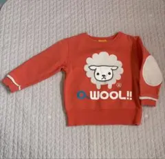 オレンジ 羊キャラクター トレーナー SS/100