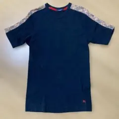 バーバリーショルダーラインTシャツ ネイビー系 メンズ M