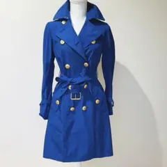【美品】BLUE LABEL CRESTBRIDGE トレンチコート ブルーのサムネイル