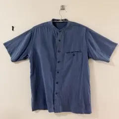 90s 00s ARAMIS バンドカラーシャツ 半袖 古着 ヴィンテージのサムネイル