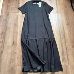 新品　vin 定価¥2万4000円 スコットクラブ　ロングワンピース　黒系