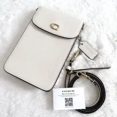 COACH コーチ レザー クロスボディ ショルダーバッグ スマホ ショルダー