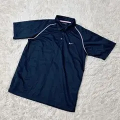 【c5579】Nike GOLF ゴルフウェア 半袖　ネイビー　メンズ