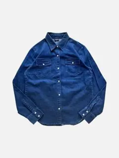 古着 美品 オールドユニクロ デニム シャツ L インディゴ