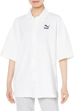 【要コメ】プーマ　レディース　鹿の子シャツ　Mサイズ　定価7150円　ゆったりのサムネイル