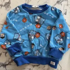 しまむら サンリオ ハンギョドン 裏毛トレーナー 90