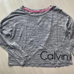 Calvin Klein パフォーマンス 長袖Tシャツ グレー