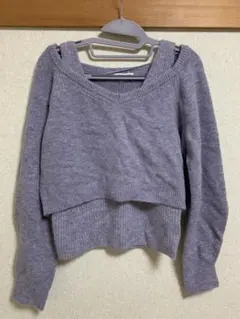 GU 2ピースパフィータッチセーター Lサイズ　新品タグ付き