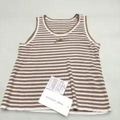 新品　KOBE LETTUCE ボーダー タンクトップ リボン付き　M