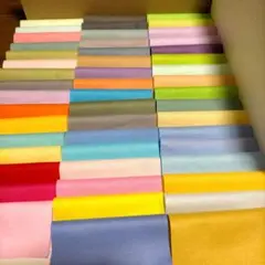 ①はぎれ 無地 10×10 50枚まとめ売り