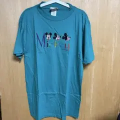 ミッキーマウス刺繍Tシャツ
