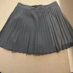 zara プリーツスカート　グレー