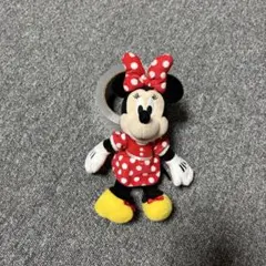 ミニーちゃん　ミニー ぬいぐるみバッジ キーホルダー ノーマル スクバ 水玉のサムネイル