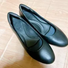 ☆匿名配送☆洋服の青山　パンプス　黒２３.０のサムネイル