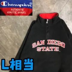 6T7621 Champion フリース　ハーフジップ　カレッジ　アメカジ
