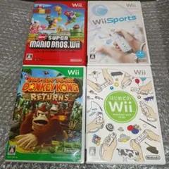 wii ソフト　まとめ売り　4枚セット　ドンキー　はじめて　スポーツ