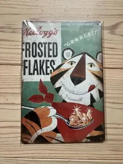Kellogg's FROSTED FLAKES メタルプレート ブリキ看板