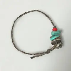 【美品】ターコイズ装飾アンクレット