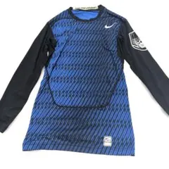 36NIKE PRO DRI-FIT コンプレッション 長袖インナー S ブルーのサムネイル