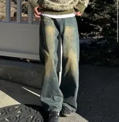 ヴィンテージストレートウォッシュデニム HA0005