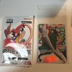 ワンピース ROUND1 コラボカード ゾロ ステッカー付き | Mercari