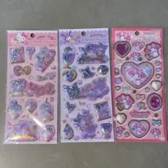キラキラカプセルシール【キティ クロミ】キラキラジュエルシール【マイメロ】セット