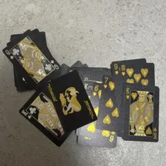1.ゴールド シルバー トランプ 2点セット プラスチック トランプ