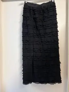 フリルロングスカート