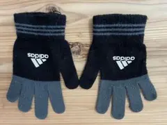 adidas 滑り止め付きグローブ 黒・灰色