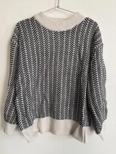 DRESKIP 長袖ニット　ハイネック　Mサイズ