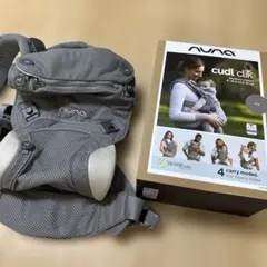 nuna抱っこ紐 グレー 収納バッグ付き - メルカリ