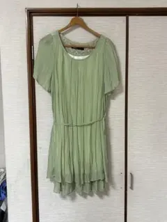 AS KNOW AS ライトグリーン 半袖チュニック