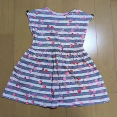 mezzopiano ストライプ ハート ノースリーブワンピース 130