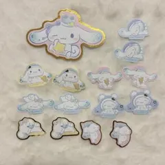 【新品】 シナモロール フレークシール 8種15枚セット ステッカーシール