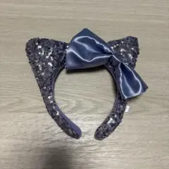 キティ カチューシャ 紫 スパンコール