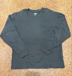 ユニクロ☆長袖Tシャツ ロンT 140 カーキ