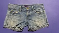 SLYダメージ加工デニムショートパンツ