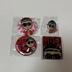 ベリーグッドマン HiDEX 缶バッジ ピンバッジ 4点セット