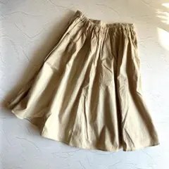 URBAN RESEARCH ベージュ フレアスカート ひざ丈
